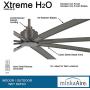 Minka-Aire F896-84-SI Xtreme H2O 84 Inch Outdoor Ceiling Fan with DC Motor in Smoked Iron Finish
