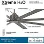 Minka-Aire F896-84-SI Xtreme H2O 84 Inch Outdoor Ceiling Fan with DC Motor in Smoked Iron Finish