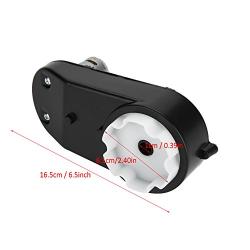 Gearbox with Motor, Akozon 12V 20000RPM Gearbox with Motor for Kids Power Wheels Accessories Ride On Car Match Children Ride-Ons Replacement Parts(12V 20000RPM)