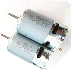 weelye 2 Pcs 12V550 RPM 40000 with High Torque 12 Volt DC Motor, SUV Parts Electric Electric Motor , Suitable for RC Car Children Ride on Toys Replacement Parts