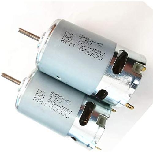 weelye 2 Pcs 12V550 RPM 40000 with High Torque 12 Volt DC Motor, SUV Parts Electric Electric Motor , Suitable for RC Car Children Ride on Toys Replacement Parts