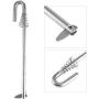 Outboard Motor Tilt Rod,Tilt Rod Assy, Boat Tilt Rod Outboard Motor Accessories Pin Lock Engine Iron Assy Bracket 689-43160-00 Fit for Yamaha T9.9/T15/T20/T25/T30hp