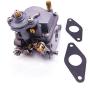 SouthMarine Boat Engine 66M-14301-12 Carburetor Assy and 66M-13646-00 Gaskets (2 pcs) for Yamaha 4-Stroke 15hp F15 Electric Start Outboard Motor