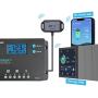 Renogy 10 Amp 12V/24V PWM Negative Ground Solar Charge Controller Compact Design w/LCD Display for AGM, Gel, Flooded and Lithium Battery, Wanderer 10A