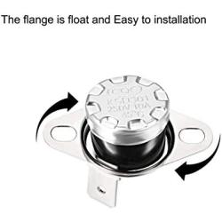 uxcell KSD301 Thermostat 45°C/113°F 10A Normally Open N.O Adjust Snap Disc Temperature Switch for Microwave Oven Coffee Maker 2pcs