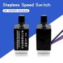 Tnuocke 12V/24V DC Motor Speed Controller Universal,Knob Screw Electronic Stepless Speed Regulator Switch,Adjustable Motor Speed, Automobile Fan HeaterControl, Defroster, Fans Speed Regulation