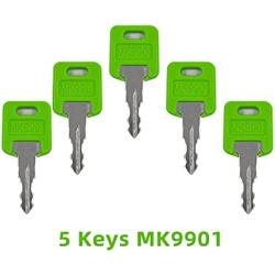 5 Keys RV MK9901 Compatible with FIC Code 9901 6601 Motorhome-Master Green Key
