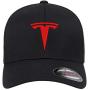 Tesla Motors Flex Fit Hat Baseball Cap Embroidered Flat Curved Brim