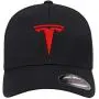 Tesla Motors Flex Fit Hat Baseball Cap Embroidered Flat Curved Brim