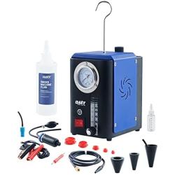 ORION MOTOR TECH Smoke Leak Detector, Automotive EVAP Smoke Machine with Pressure Gauge Flow Meter Mineral Oil Airbag & Cone Adapters for Auto Pipe EVAP Vacuum Cooling Exhaust System Leak Testing More