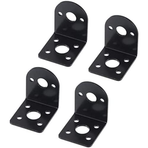 MECCANIXITY Motor Base Motor Mounting Bracket Holder 32x26x32mm Black for Gear Motor 4 Pack