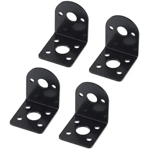 MECCANIXITY Motor Base Motor Mounting Bracket Holder 32x26x32mm Black for Gear Motor 4 Pack