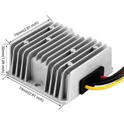 BTF-LIGHTING 100W DC-DC Voltage Reducer Waterproof Buck Converter Regulator 12V/24V Step Down to 5V 20A 100W for Golf Cart Audio Solar Energy IC Communication Devices Power Supply LED Strip Light