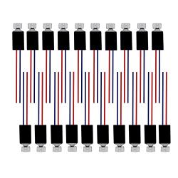 Xnrtop 20Pcs DC 3V 3500RPM Pager Cell Phone Micro Vibration Motor 4mm x 8mm(Black)