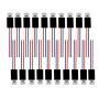 Xnrtop 20Pcs DC 3V 3500RPM Pager Cell Phone Micro Vibration Motor 4mm x 8mm(Black)