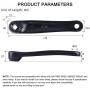 BAFANG Crank Arm for Mid Motor : 170mm Aluminium Alloy Cranksets fits for BBS01 BBS02 BBSHD Mid Mount Electric Bike Conversion Kit