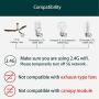 Universal Smart WiFi Ceiling Fan Remote Control Kit, Compatible with Alexa, Google Assistant and Smart Life App, No Hub Required 53T KIT WiFi DIMMER