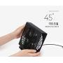 DailyLike USB Fan Mini Brushless DC Motor 45 ° Angle Adjustment Natural Wind Low Noise Two Step Wind Speed (Black)