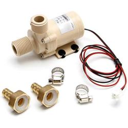 Keaiduoa 12V Solar Submersible Hot Water Pump Circulation 212° F High Pressure Brushless Motor