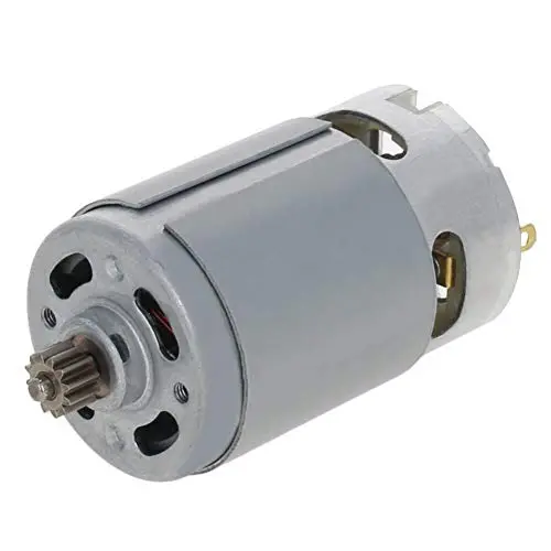 Fielect 550 Electric Motor 12 Teeth 18V Motor Gear Motor Gearbox Accessories for Power Wheels Kids Electric Cars Children Ride On Car Replacement Parts