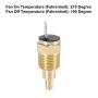 X AUTOHAUX Universal Automotive Radiator Engine Cooling Fan Temperature Thermo Sensor Switch 3/8