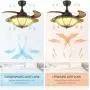 NOXARTE 36 Ceiling Fan with Light Remote Control Vintage Dimmable Retractable Fan Chandelier Lighting Fixture for Living Dining Room NOXARTE 36 Ceiling Fan with Light Remote Control Vintage Dimmable Retractable Fan Chandelier Lighting Fixture for Living Dining Room