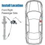 Power Window Regulator and Motor Assembly Passenger Side Front Right for 1999 2000 2001 2002 2003 2004 Honda Odyssey Replace 741-011