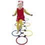 Hé! Joue! Jeu de Anneaux de Saut à Pied – 10 Anneaux en Plastique Colorés et 15 Connecteurs pour Jeu Intérieur ou Extérieur – Ensemble de Jeu Créatif pour Garçons et Filles Hé! Joue! Jeu de Anneaux de Saut à Pied – 10 Anneaux en Plastique Colorés et 15 Connecteurs pour Jeu Intérieur ou Extérieur – Ensemble de Jeu Créatif pour Garçons et Filles