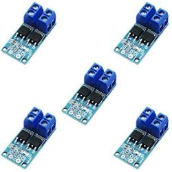 5Pack DC 5V-36V 15A(Max 30A) 400W MOS Transistor Driving Controller Dual Suitable for High-Power 0-20KHz PWM Adjustment Electronic Switch DC Motor Speed Controller