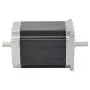 STEPPERONLINE Nema 23 Stepper Motor 2.83Nm 4A 8-Wire 6.35mm Dual Shaft CNC Mill Lathe Router