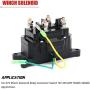 12V 250A Winch Solenoid Relay Winch Rocker Thumb Switch for ATV UTV 4x4 Vehicles 1500lb-5000lbs Winch with 6 Protecting Caps Replaces 63070, 62135, 74900, 2875714, 70715
