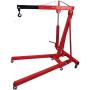 HTTMT- 2 TON Red 4400lb Heavy Duty Engine Motor Hoist Cherry Picker Shop Crane Lift Portable Crane Hydraulic Picker With hooks [P/N: ET-CAR-FIX005-2T-RED]