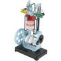 4 Stroke Internal Combustion Engine Model Diesel Engine Model Four-Stroke Single-Cylinder Diesel Engine Model for Physics Mechanics Experiment Teaching Instrument