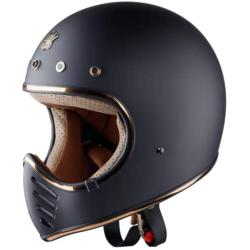 Royal H01 Full Face Motorcycle Helmet - Multi Size & Colors | Retro - Elegant - Unique Design | Classic Style for Adult Women - Men | DOT Approved