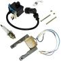 JLD CDI Ignition Coil Motorized Bicycle Magneto Coil Spark Plug for 2 Stroke 48cc 49cc 66cc 80cc Engine Bike Motors