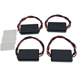 Brake Light Flasher Strobe Brake Light Strobe Tail Light Strobe Brake Flasher LED Flash Module Flash Strobe Controller for Motorcycles Cars Trucks Brake Light Tail Stop Light 12-30 V (4 Pieces)