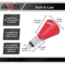 ABN Automotive Funnel - Engine Oil Funnel Compatible with Ford and Mazda for Use as Oil Change Funnel with No Spill