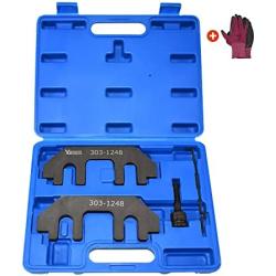 Yuesstloo Camshaft Holding Tool Kit with Tension Tool, Timing Alignment Holder Tool for Ford 3.5L & 3.7L 4V Engines, Replace 303-1248 303-1530, with Portable Case and Gloves