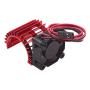 ShareGoo Aluminum 380 390 Motor Heatsink with Cooling Fan Electric Engine Heat Sink Compatible with HSP HPI Wltoys Himoto Redcat 1/16 1/18 RC Car (Red)