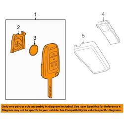 General Motors 13504259, Remote Control Transmitter for Keyless Entry and Alarm System