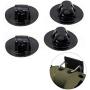 PURATEN Kayak Engine Bracket, 4pcs Motor Stand Holder for Boat Fishing Canoe Inflatable Boat Engine Mount Grommet
