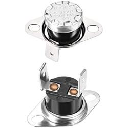 uxcell KSD301 Thermostat 45°C/113°F 10A Normally Open N.O Adjust Snap Disc Temperature Switch for Microwave Oven Coffee Maker 2pcs