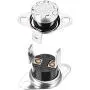 uxcell KSD301 Thermostat 45°C/113°F 10A Normally Open N.O Adjust Snap Disc Temperature Switch for Microwave Oven Coffee Maker 2pcs