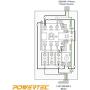 POWERTEC 71443 Single-Phase Magnetic Switch Box, 220/240V, 3 HP, 18-26 Amp, Heavy Duty, CSA Certified, Multi Color