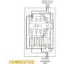 POWERTEC 71443 Single-Phase Magnetic Switch Box, 220/240V, 3 HP, 18-26 Amp, Heavy Duty, CSA Certified, Multi Color