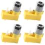 4Pcs Gear Motor L Shape DC Electric TT Motor 3V-6V Gear Motor Dual Shaft Suitable for Smart Car Robot DIY Kit