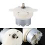 12V DC High Torque Motor for Display Stand Electric Motor Gearbox 3 RPM 4mm Shaft Diameter Small Size Slow Speed Low Noise Reversible Easy Installation