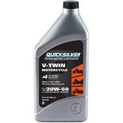 Quicksilver 20W-50 Synthetic Motorcycle Oil - 1 Quart