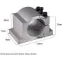 RATTMMOTOR 65mm Spindle Motor Clamp Mount Bracket Diameter 65mm CNC Motor Spindle with 3PCS Screws for 0.8kw 800W or 1.5kw CNC Router Engraving Milling Spindle