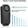 Onvian Upgraded Wireless Anti-Theft Motorcycle Bike Alarm Waterproof Bicycle Security Alarm Vibration Sensor with 2 Remotes, 113dB Loud